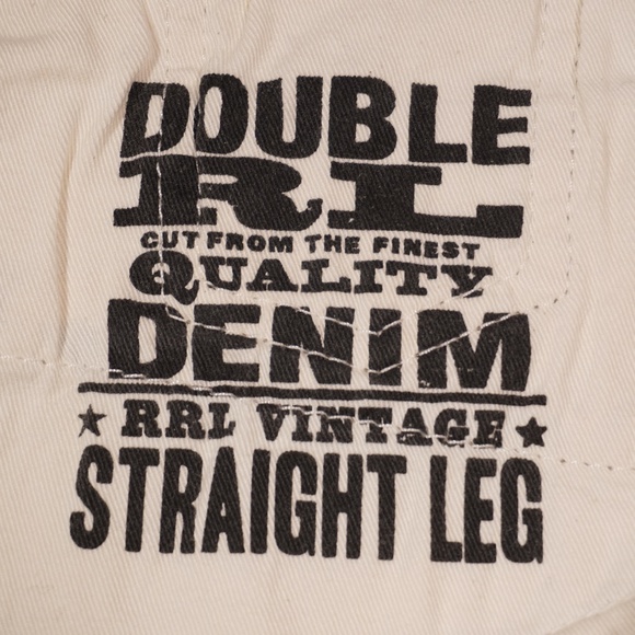 RRL Double RL Ralph Lauren Denim Vintage Straight Leg Jeans 26 Brand New - Picture 11 of 16